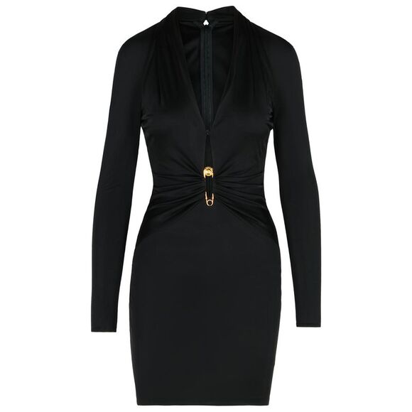 Versace Black Viscose Dress Women